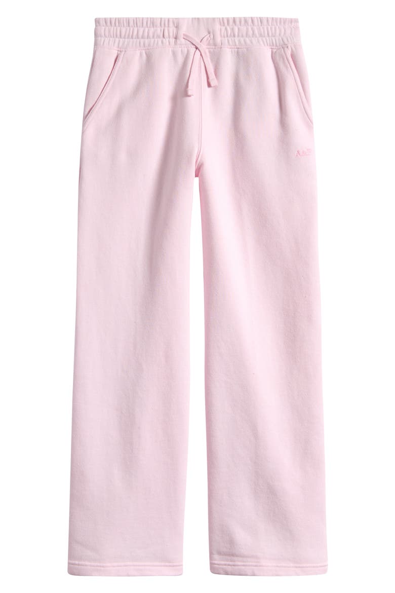 Kids' Essential Wide Leg Fleece Sweatpants, Main, color, CRADLE PINK