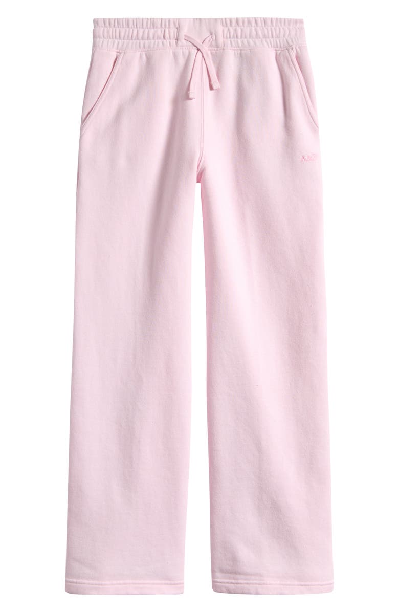 abercrombie kids Kids' Essential Wide Leg Fleece Sweatpants, Main, color, Cradle Pink