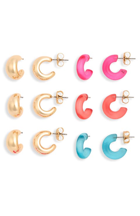 Hoop Earrings Set
