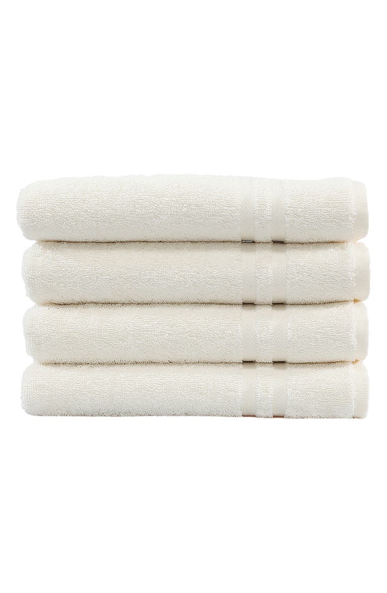 Linum Home Textiles Denzi Turkish Cotton Hand Towel - Set of 4, Alternate, color, Cream