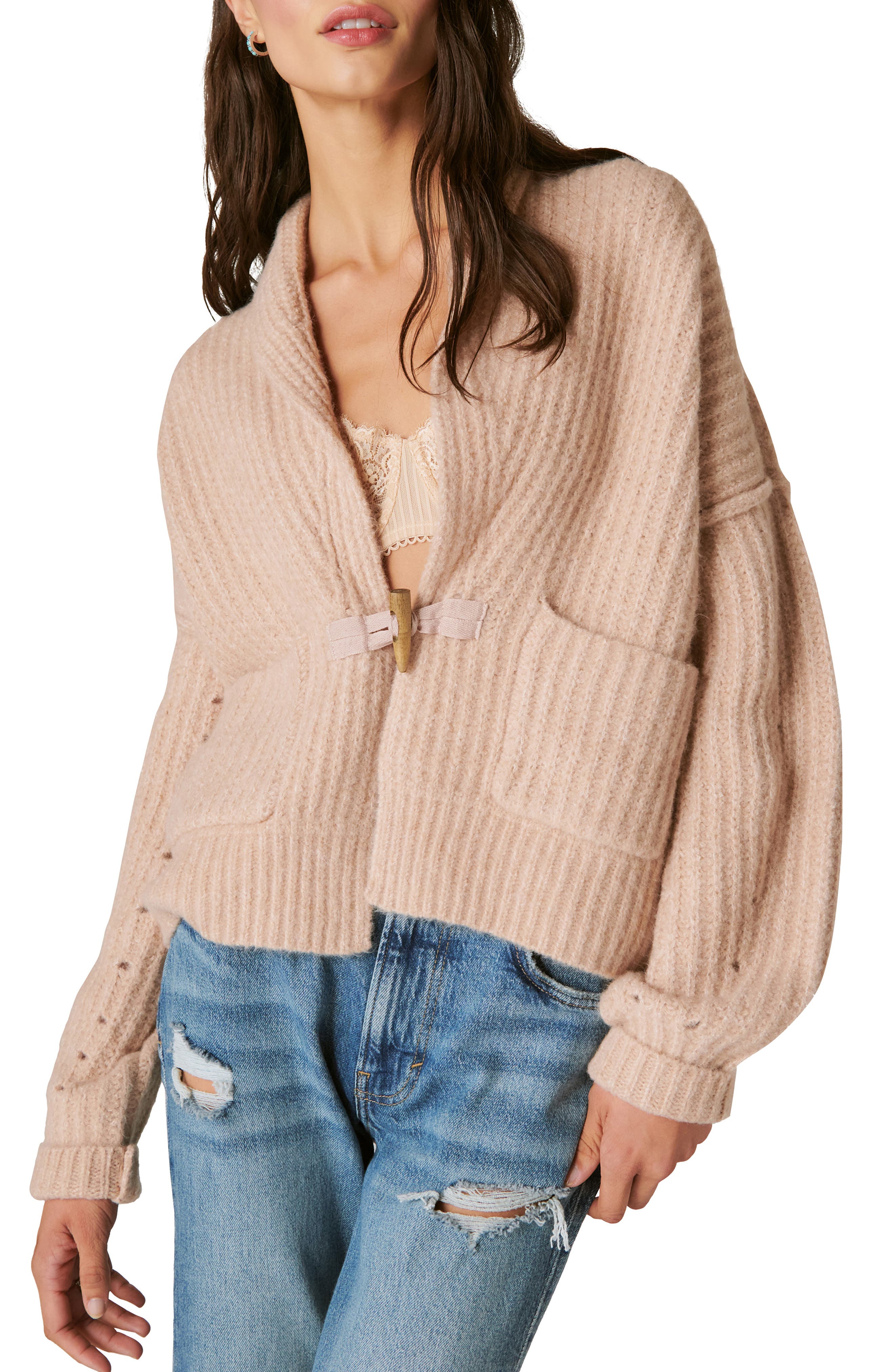 Lucky Brand Toggle Front Cardigan