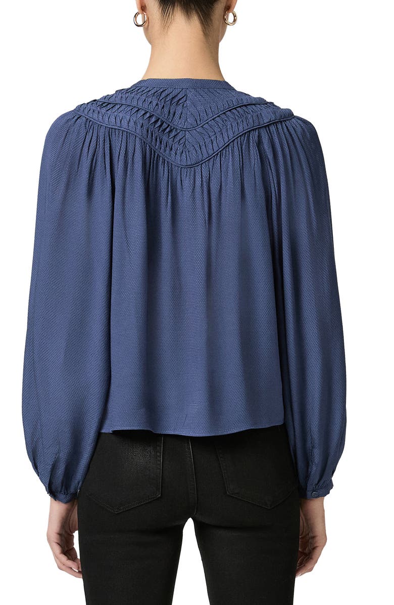 PAIGE Milani Gathered Top, Alternate, color, Pale Sapphire