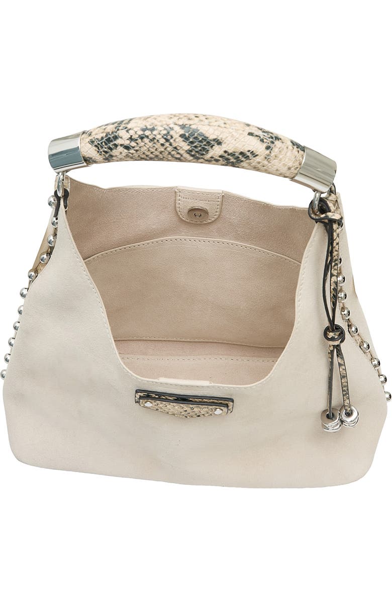 Rebecca Minkoff Nolita Leather Top Handle Tote, Alternate, color, Ivory