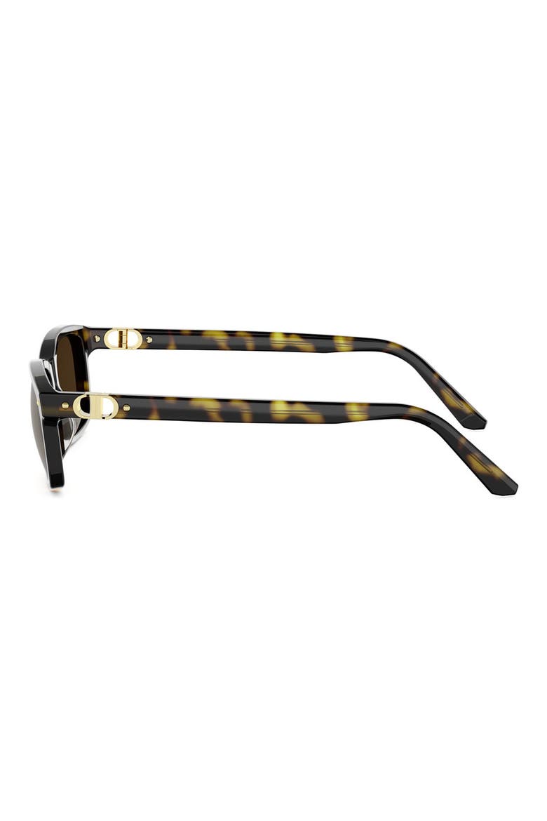 Petit CD S1I 54mm Rectangular Sunglasses, Alternate, color, DHAV/BRN