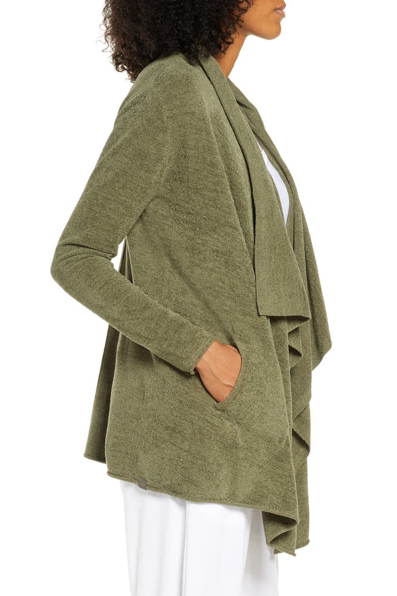 CozyChic™ Ultra Lite High/Low Cardigan, Alternate, color, OLIVE