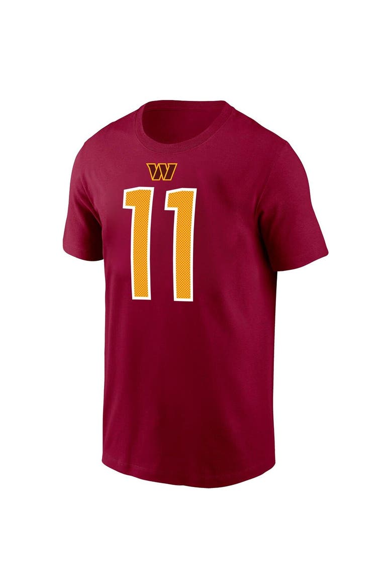 Men's Nike Carson Wentz Burgundy Washington Commanders Player Name & Number T-Shirt, Alternate, color, Burgundy