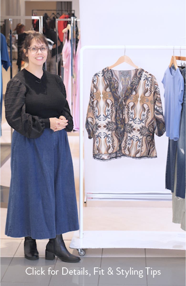 Roll Cuff Drop Shoulder Top, sales video thumbnail