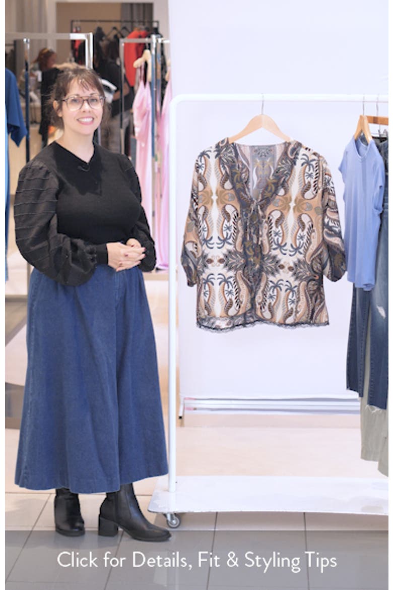 Roll Cuff Drop Shoulder Top video