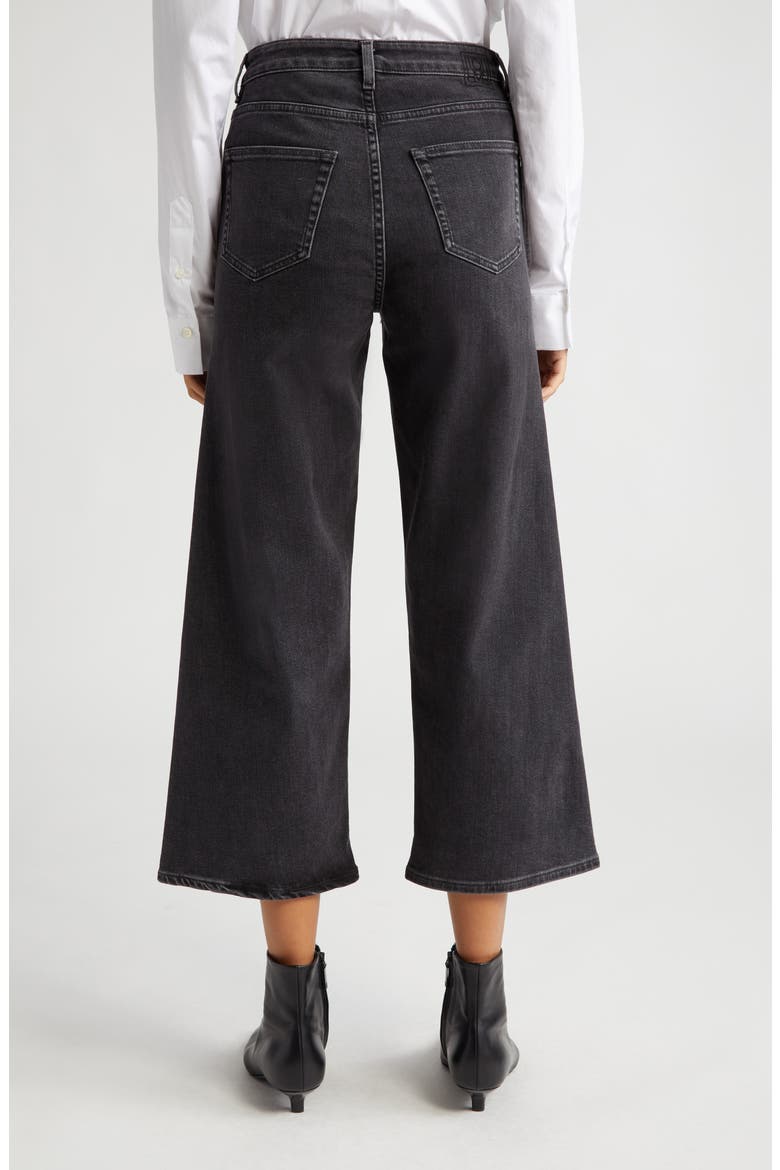 High Waist Crop Flare Jeans, Alternate, color, GREY WASH