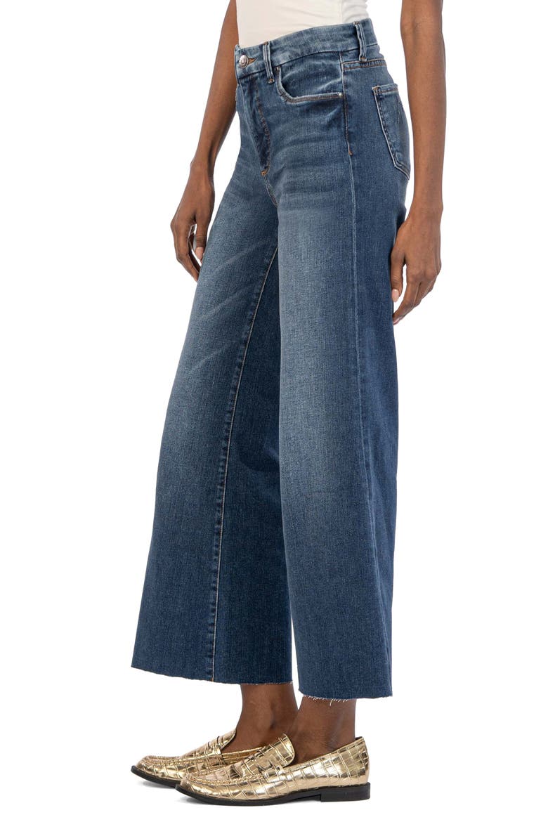 Meg Fab Ab Raw Hem Ankle Wide Leg Jeans, Alternate, color, DREAMER