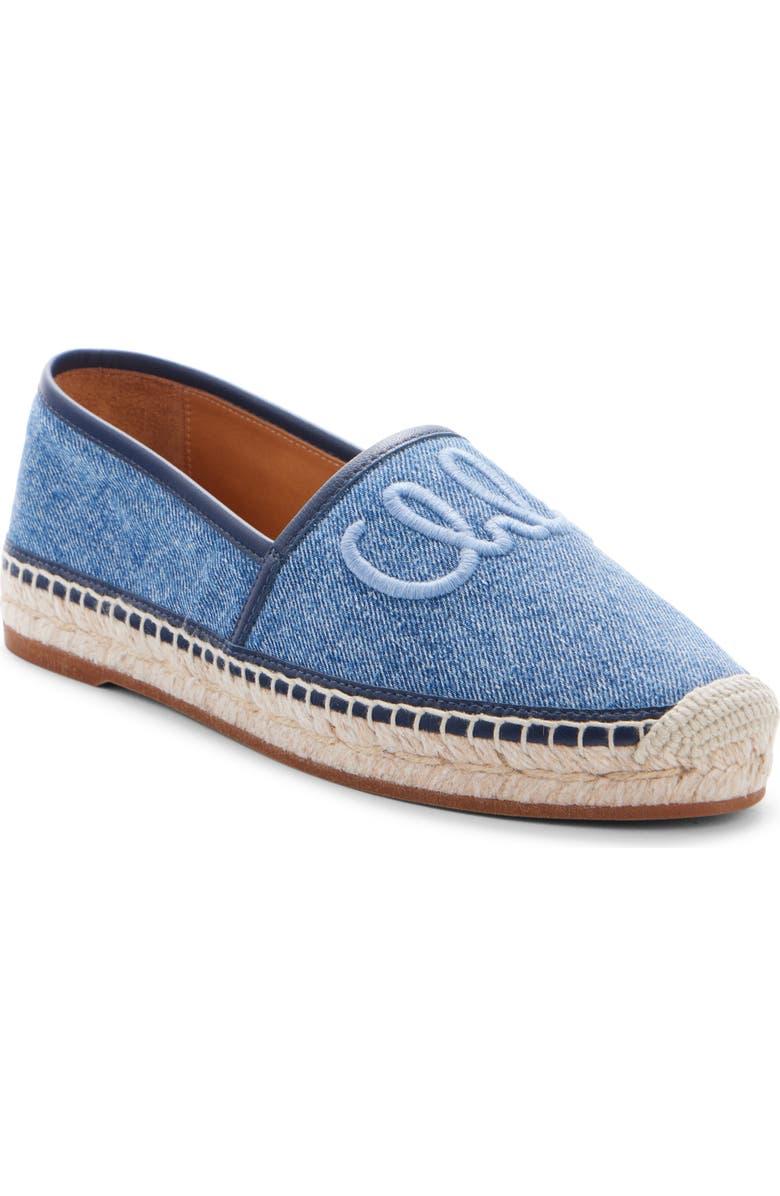 Chloé Isla Denim Espadrille, Main, color, Denim