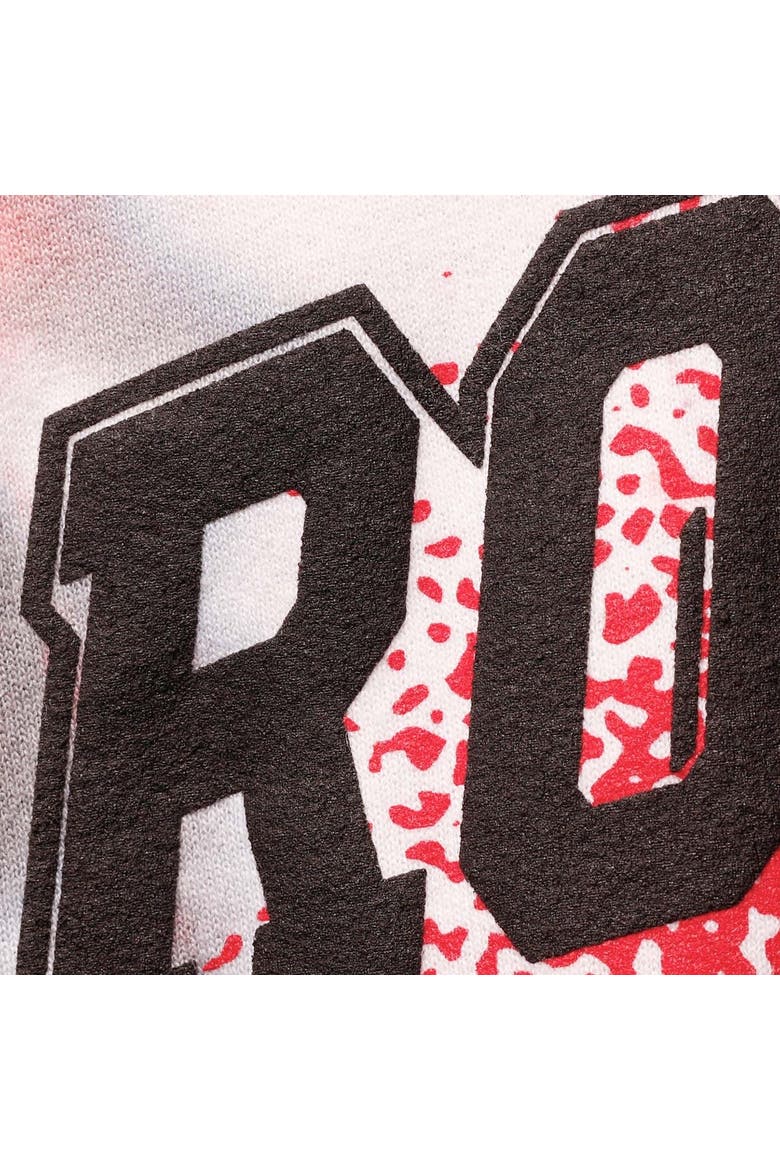 Men's Junk Food Cream Houston Rockets Tie-Dye Pullover Hoodie, Alternate, color, White