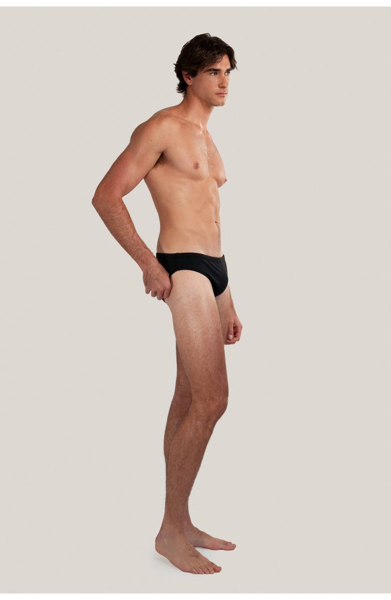 GoodPark Dune Modern Cut Classic Stretch Swim Brief, Alternate, color, Black