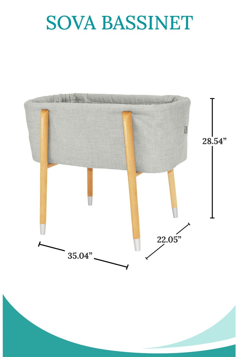 TrüBliss™ Sova Bassinet, Alternate, color, GLACIER GREY