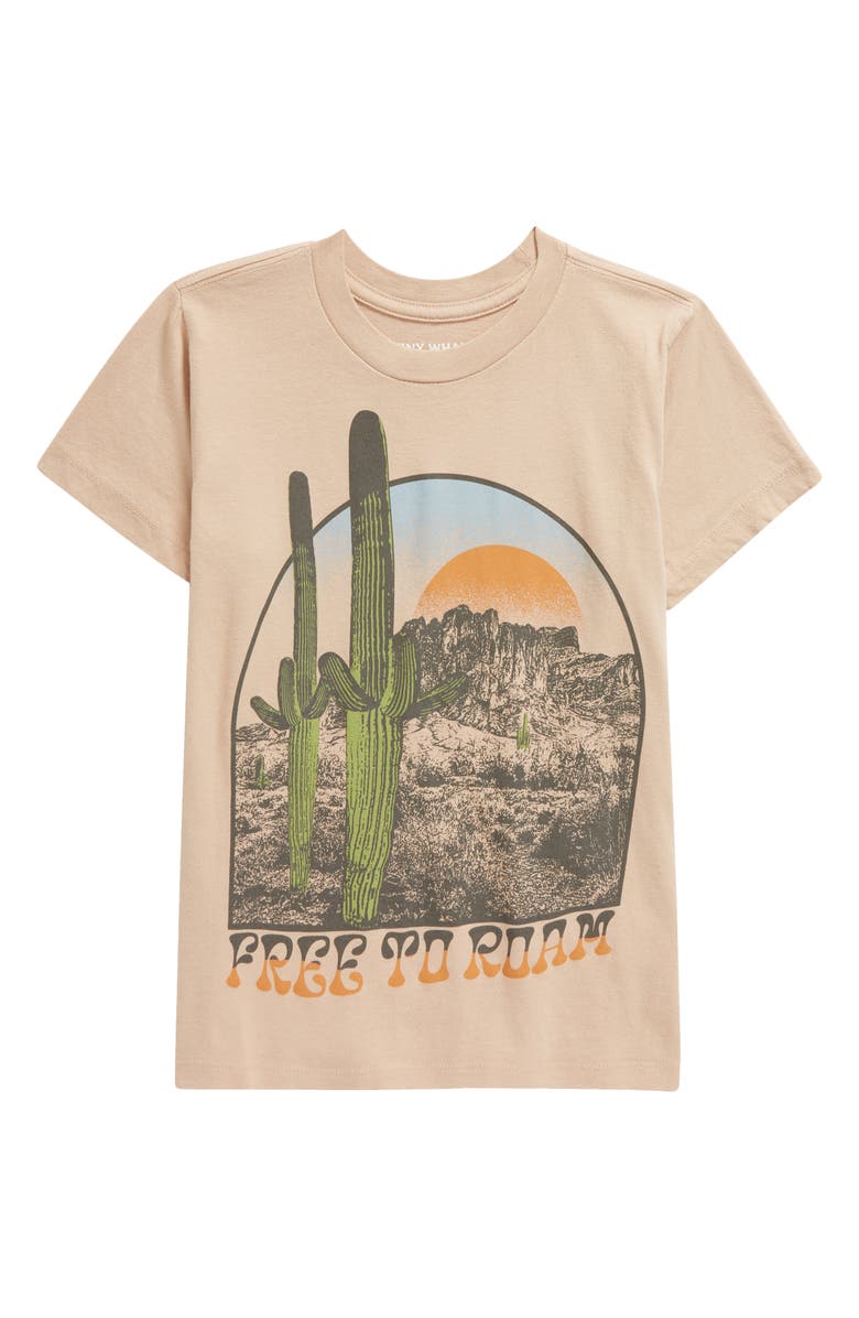 Tiny Whales Free to Roam Cotton Graphic T-Shirt, Main, color,