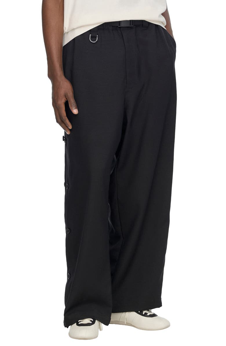 Y-3 Uniform Adaptive 3-Stripes Pants, Main, color, Black
