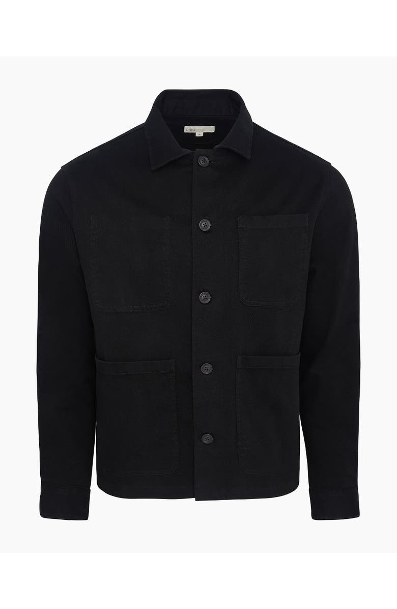 Onia Twill Chore Jacket, Alternate, color, Black