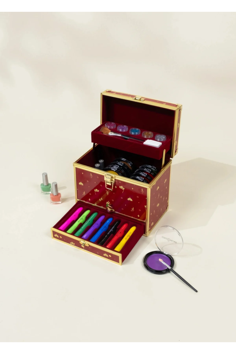 Premium Fantasy Makeup Set & Metallic Case - 35pcs, Main, color, Multicolor