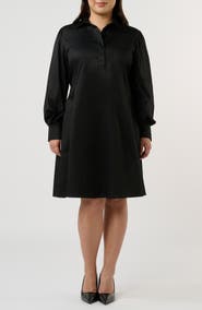 Estelle Asher Long Sleeve Cotton Shirtdress