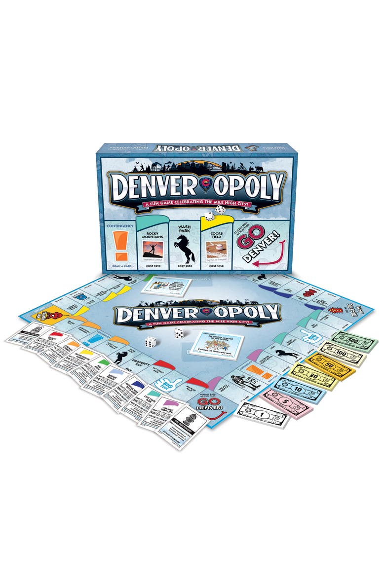 Denveropoly Themed Family Board Game, Ages 8+, Alternate, color, Multicolored