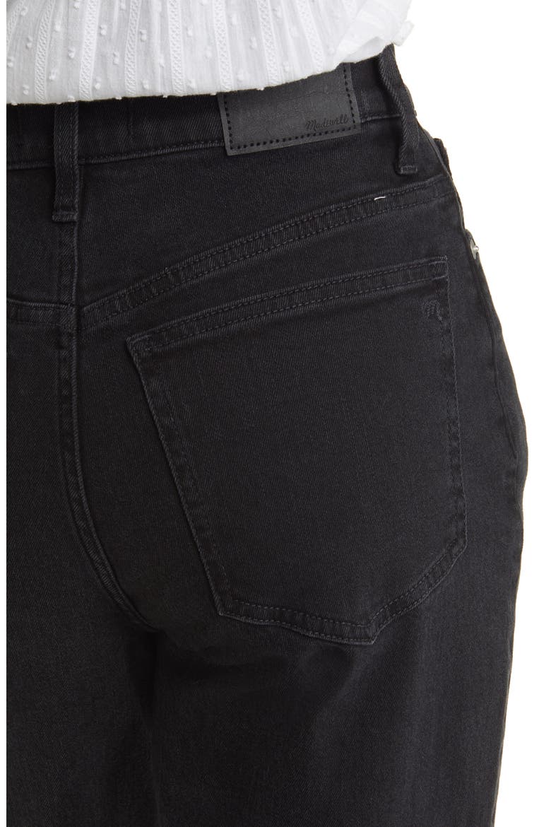 The Perfect Vintage Raw Hem Corset High Waist Straight Leg Jeans, Alternate, color, LUNAR WASH