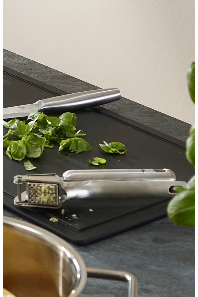 Essential™ garlic press, Alternate, color, Metallic Silver