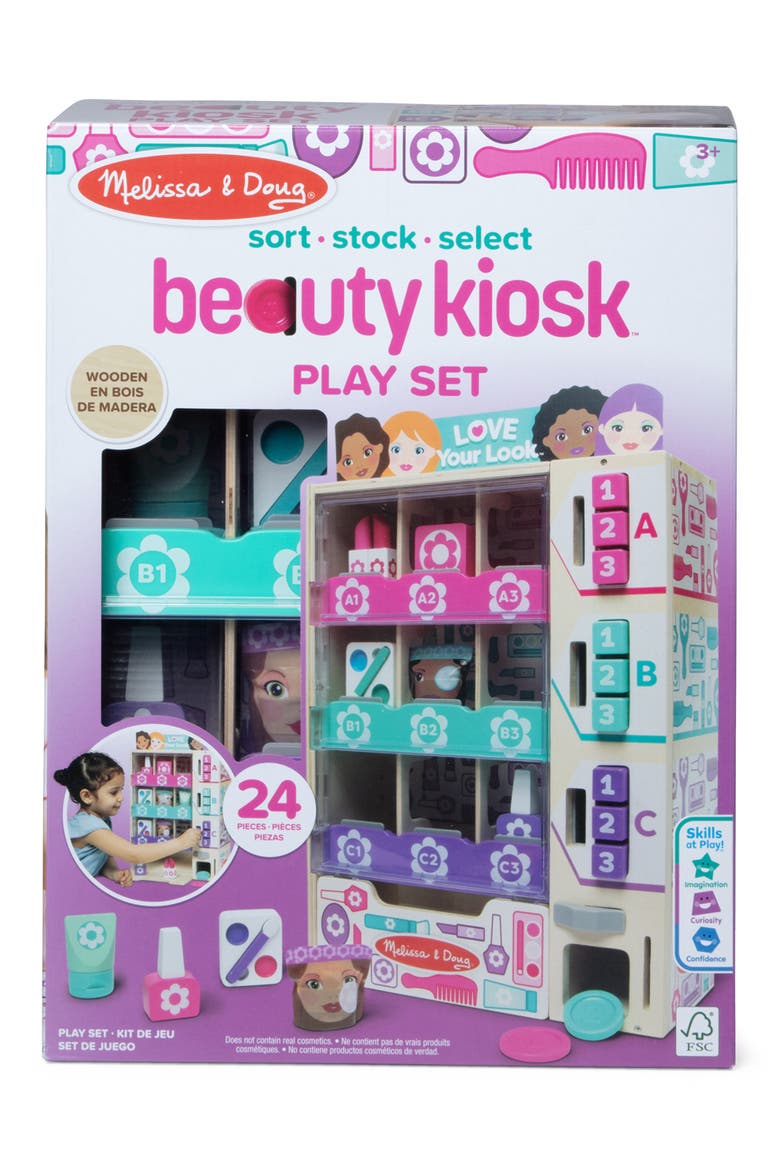 Sort, Stock & Select Beauty Kiosk Playset, Main, color, NO COLOR