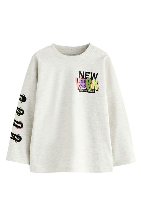 Kids' New York Long Sleeve Graphic T-Shirt (Toddler, Little Kid & Big Kid)
