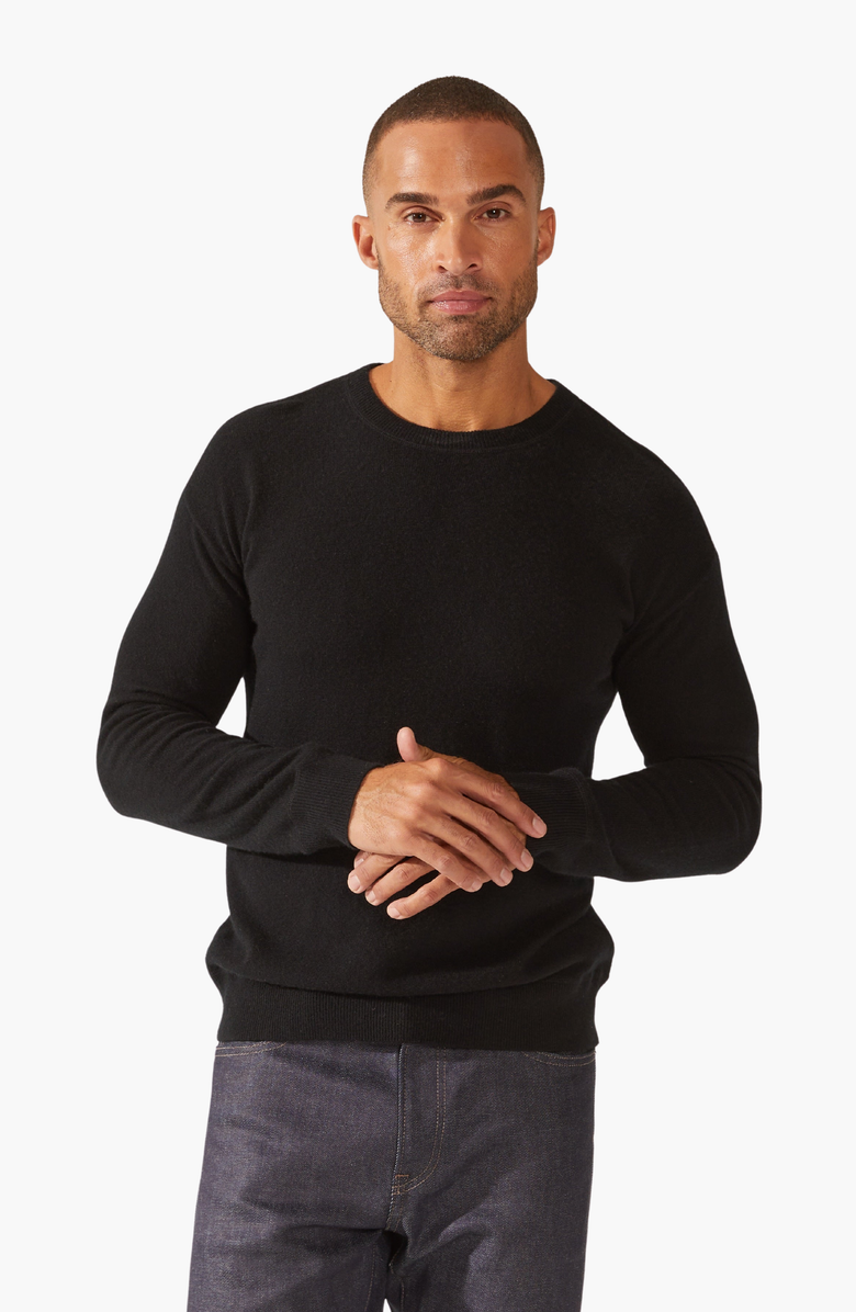 Italic Mateo Cashmere Sweater, Main, color, Black