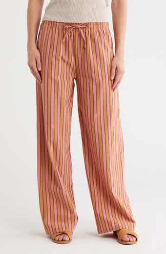 INTERNATIONAL DESIGNER Stripe Wide Leg Pants