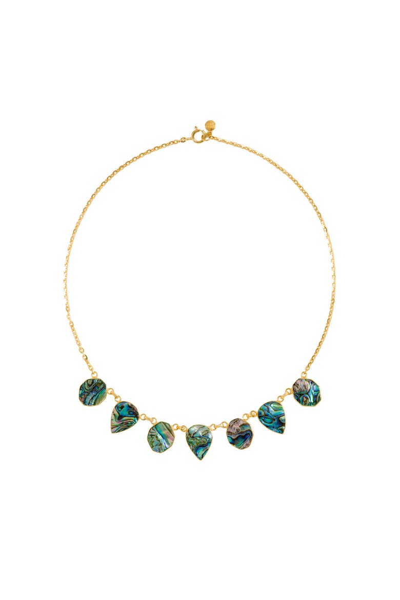 Warrioress Small Paua Necklace, Main, color, Small Paua