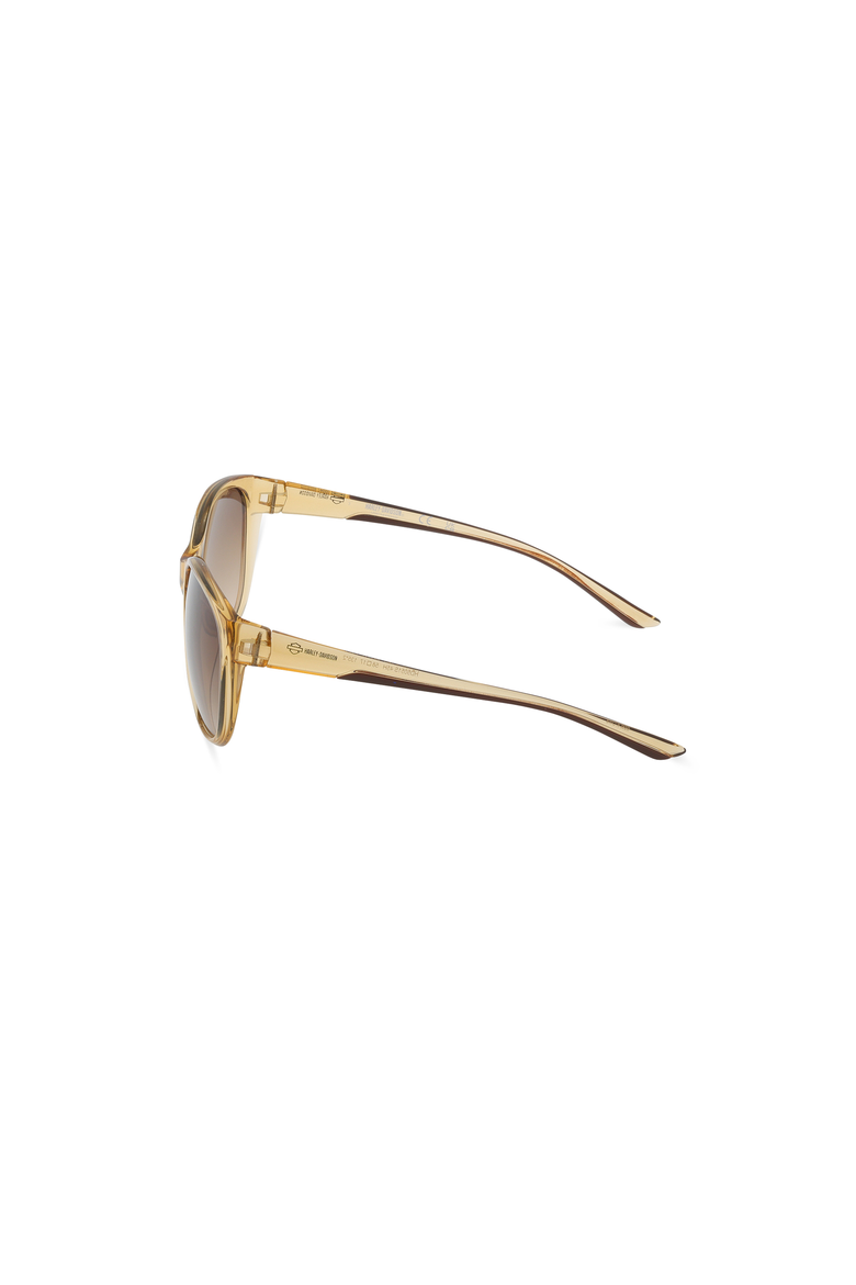 Round Polarized Acetate Sunglasses, Alternate, color, Light Brown / Brown