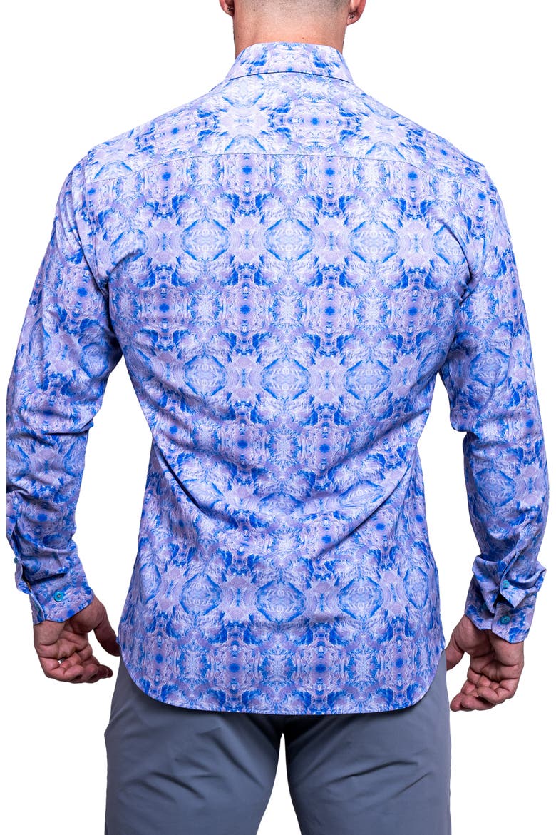 Fibonacci Resistance Contemporary Fit Button-Up Shirt, Alternate, color, BLUE