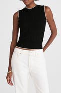 Madewell Mixed Stitch Sleeveless Sweater