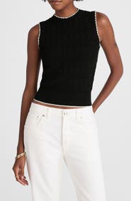 Madewell Mixed Stitch Sleeveless Sweater