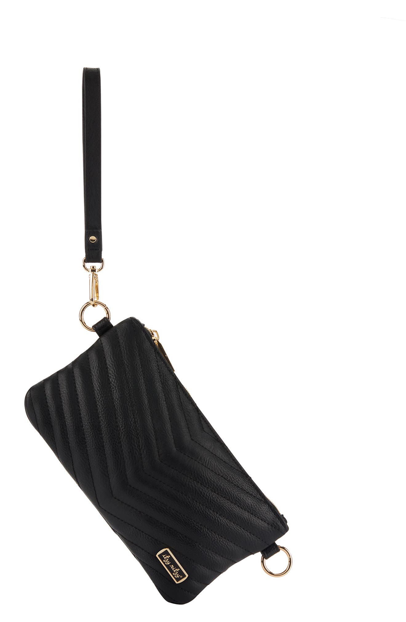 Itzy Ritzy Boss Convertible Faux Leather Clutch, Alternate, color, 