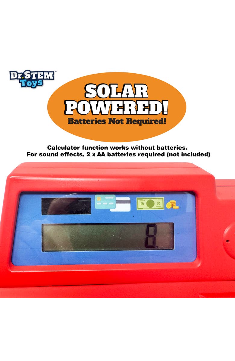 Dr. STEM Toys Solar Powered Cash Red Register 68 Piece Set, Alternate, color, Multicolored