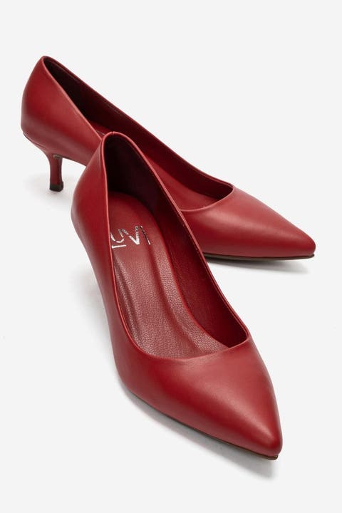 Jalen Leather Stiletto Pump