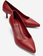 Forever & Always Shoes Jalen Leather Stiletto Pump