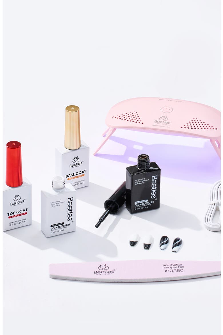 Gel Nail Polish(Black&White) Kit With UV Light, Alternate, color, Ethereal Glow