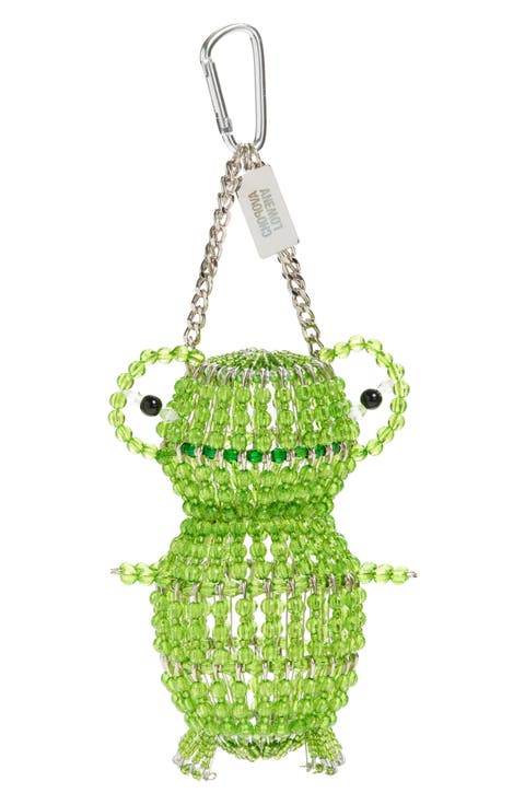 Frog Safety Pin Carabiner Bag Charm