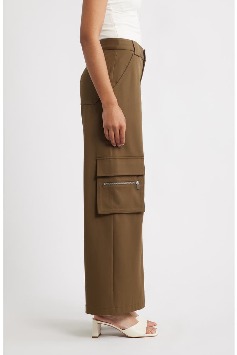 Wide Leg Cargo Pants, Alternate, color, OLIVE
