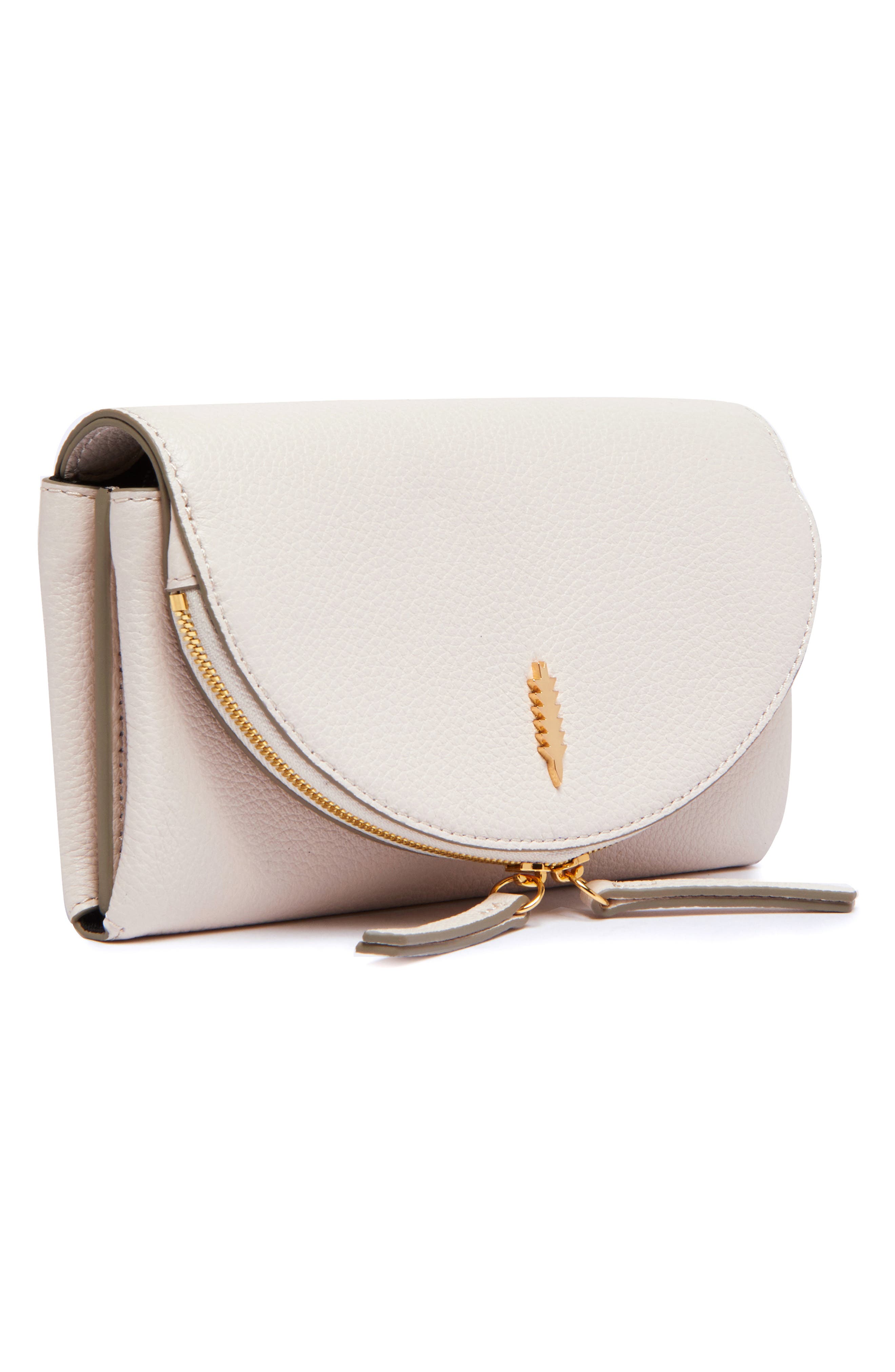 Nikki Leather Crossbody Bag, Alternate, color, GARDENIA