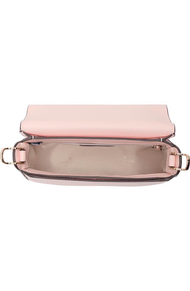 Kate Spade New York madison saffiano leather saddle bag, Alternate, color, Conch Pink