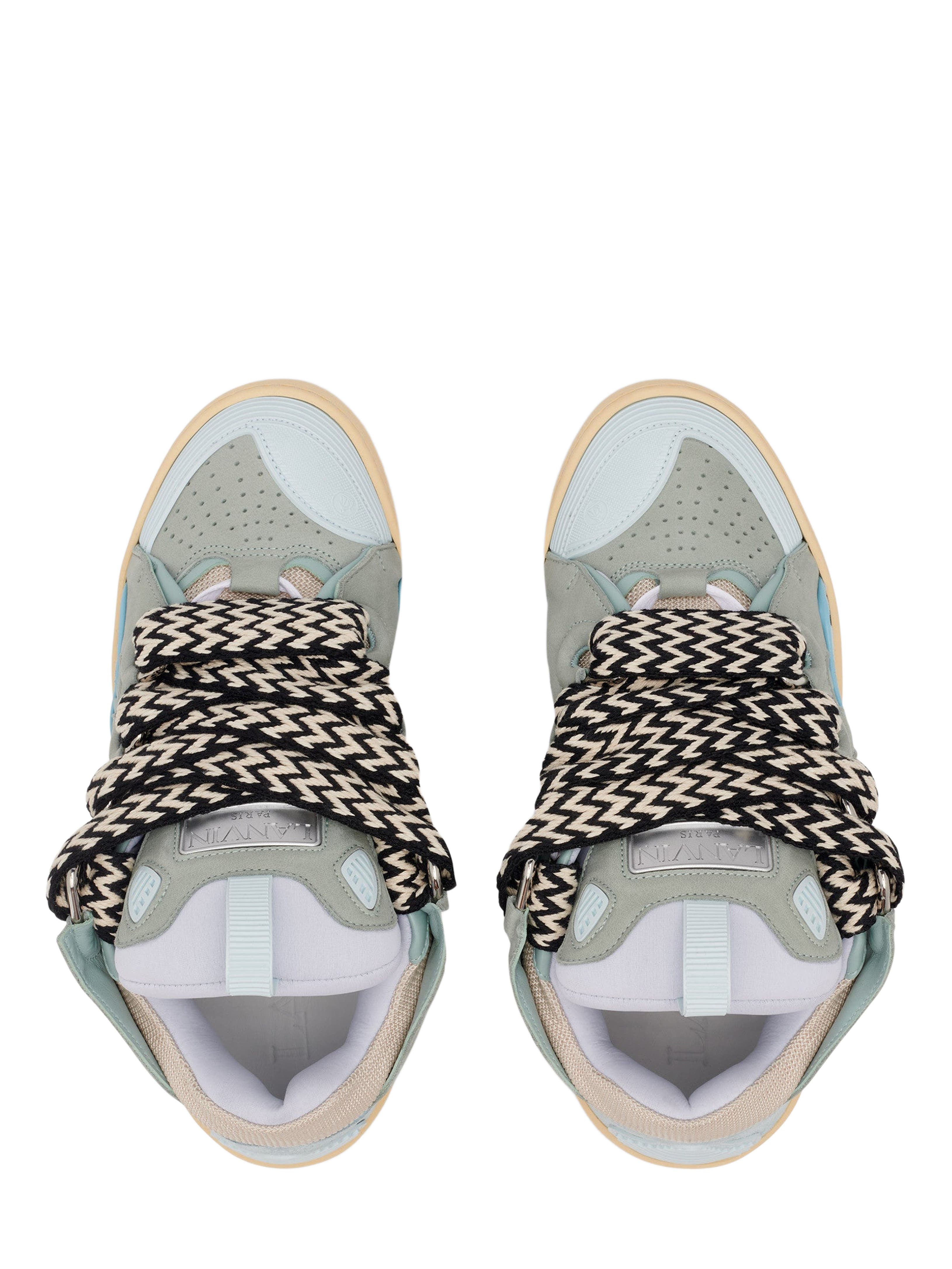 LEATHER CURB SNEAKERS, Alternate, color, PALE BLUE