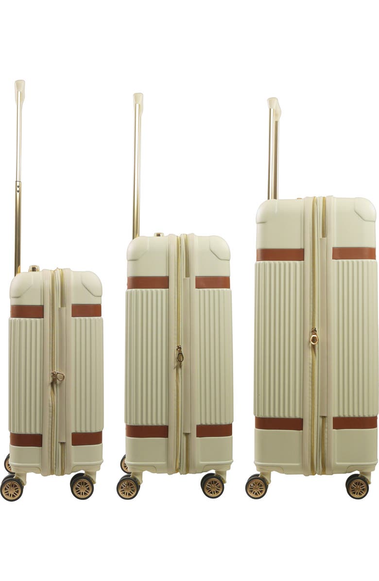 Tommy Bahama 3-Piece Stripes Hard-Sided Luggage, Alternate, color, Cream