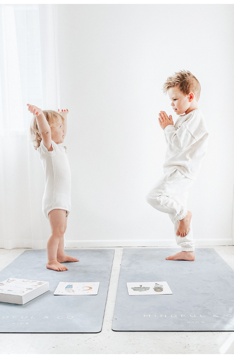 Mindful & Co Kids Kids Yoga Mat, Alternate, color, Coal