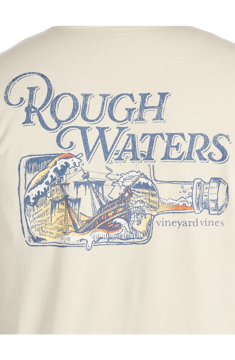 vineyard vines Big & Tall Rough Waters Graphic Tee, Alternate, color, Stone