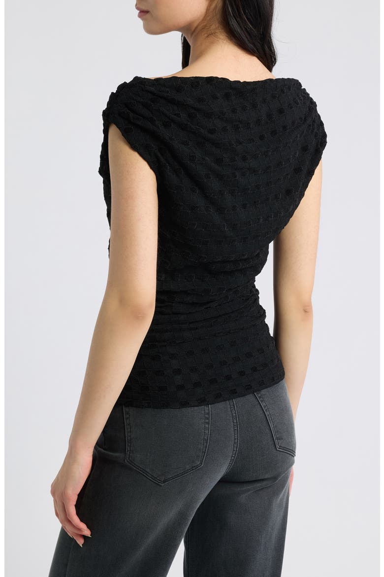 Dominic Cowl Neck Top, Alternate, color, BLACK CHECKERBOARD