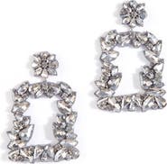 Deepa Gurnani Anushka Mixed Cut Crystal Drop Earrings